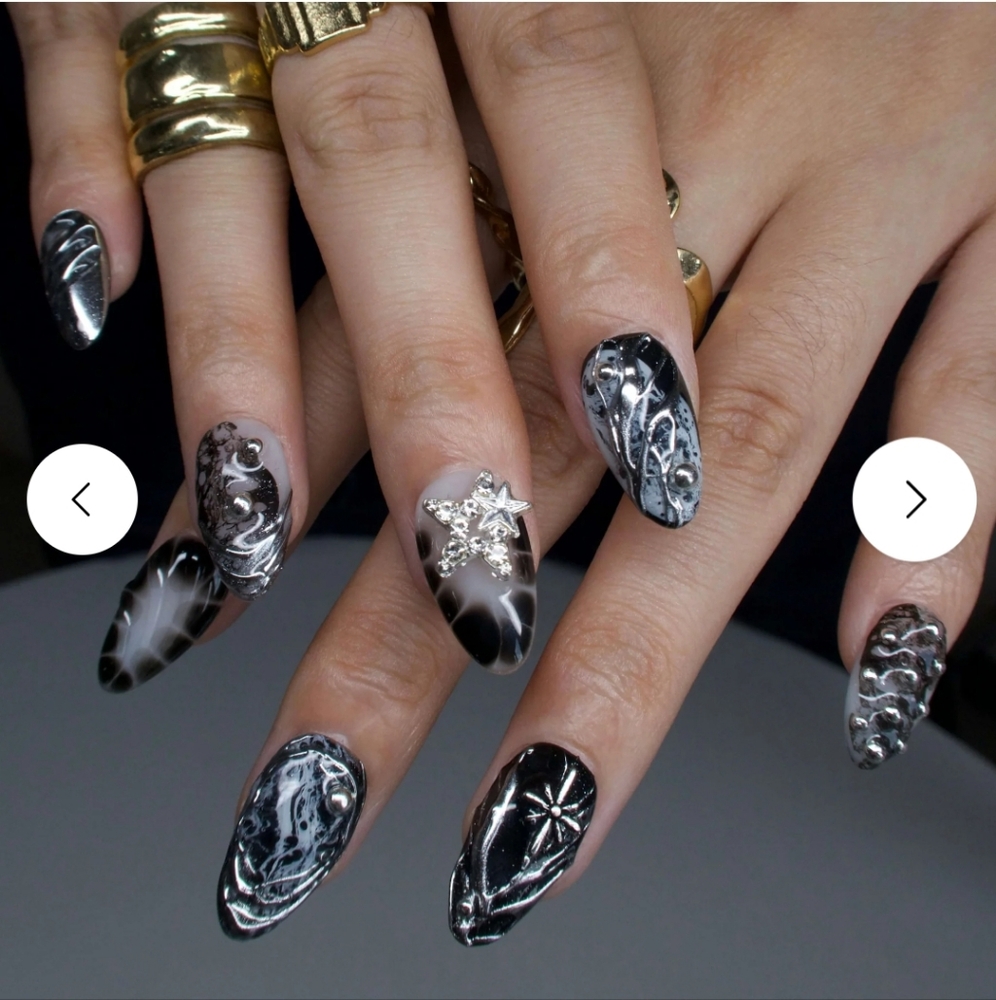 NIB ERSA NAILS- Armageddon-Press-On Nails